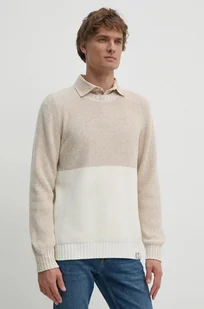 Pepe Jeans sweter bawełniany COSTELLO kolor beżowy lekki PM702452 - Swetry męskie - miniaturka - grafika 1