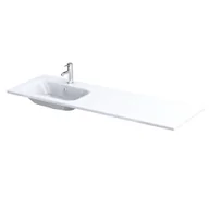 Umywalki - Umywalka meblowa Oristo Are 141x46 cm prostokątna lewa biały połysk UME-AR-140-92-L - miniaturka - grafika 1