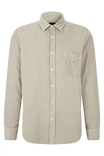 BOSS Casualowa męska koszula sztruksowa Relegant, Open Grey, 3XL - Koszule męskie - miniaturka - grafika 1