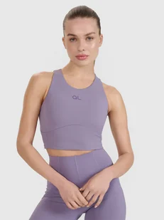 4F Crop top treningowy z wycięciem na plecach 4F x Anna Lewandowska - fioletowy XL - Koszulki sportowe damskie 4F Crop top treningowy z wycięciem na plecach 4F x Anna Lewandowska - fioletowy XL - Koszulki sportowe damskie - miniaturka - grafika 1
