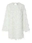 Sukienki - YAS Sukienka koktajlowa 26038226 Biały Loose Fit - miniaturka - grafika 1