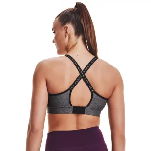 Biustonosz sportowy Under Armour Infinity Mid Heather Cover - Bielizna sportowa damska - miniaturka - grafika 8