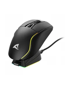 Sharkoon SKILLER SGM50W Kolor: CZARNY, including charging station - Myszki - miniaturka - grafika 1