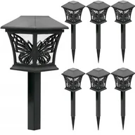 Lampy ogrodowe - 6x Lampa solarna LED ogrodowa wbijana Moyle Motylek SuperLED - miniaturka - grafika 1