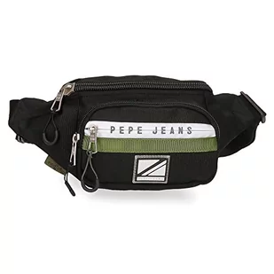 Pepe Jeans Luca torba na banan z kieszenią czarna 35 x 13 x 5 cm poliester, czarna, torba na banan z kieszenią, czarny, Plecak - Torebki damskie - miniaturka - grafika 1