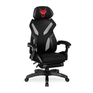 Fotele gamingowe - Czarny ergonomiczny fotel gamingowy C7-B16 - miniaturka - grafika 1