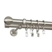 Karnisze - Karnisz podwójny 19/19 mm Ballo 200 cm srebrny Bojanek - miniaturka - grafika 1