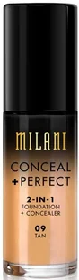 Milani Conceal + Perfect 2 in 1 Foundation + Concealer Tan MPCF-09 - Pudry do twarzy - miniaturka - grafika 2
