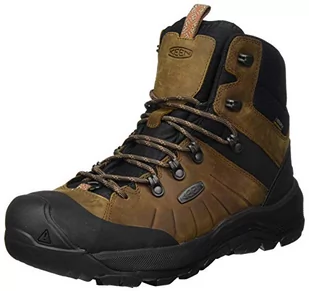 KEEN Damskie buty zimowe Revel 4 Polar Mid Height wodoodporne, Dark Earth Carmel Cafe, 44 EU - Śniegowce damskie - miniaturka - grafika 1