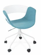 Fotele i krzesła biurowe - Krzesło obrotowe Forma Move Turkusowe, młodzieżowe do biurka - miniaturka - grafika 1