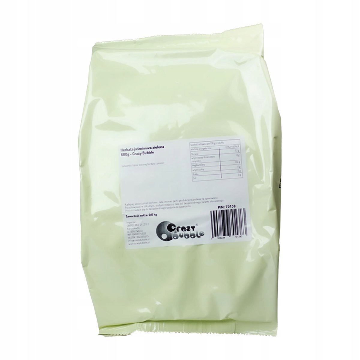 Herbata zielona aromatyzowana z płatkami jaśminu 600g - Crazy Bubble