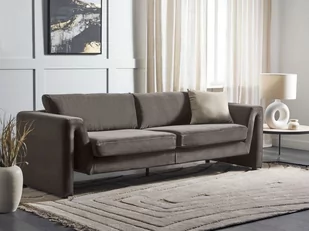 Sofa welurowa grafitowa szara MAUNU - Sofy i kanapy - miniaturka - grafika 3