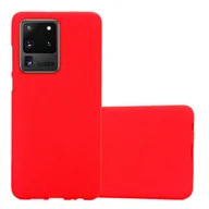 Etui i futerały do telefonów - Etui ochronne Cadorabo do Samsung Galaxy S20 ULTRA w kolorze czerwonym etui na telefon komórkowy TPU Etui Cover Case - miniaturka - grafika 1