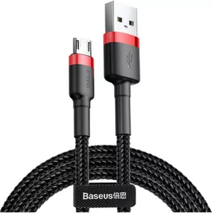 Baseus Cafule Kabel USB - Micro-USB dwustronny Quick Charge 2.4A 100cm czarny + czerwony CAMKLF-B91 - Kable USB - miniaturka - grafika 13