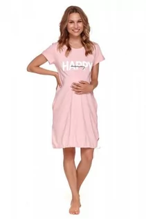 Piżamy ciążowe - Doctor nap TCB 9504 sweet pink damska koszula nocna - grafika 1