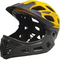 Kaski rowerowe - XRIDER XR00KFH01 Czarno-żółty Full Face dla Dzieci z odpinaną szczęką ( S) - miniaturka - grafika 1