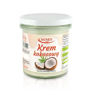 Agnex krzysztof wierzbicki Agnex Krem kokosowy 300g - Słodkie kremy i masła - miniaturka - grafika 1