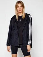 Kurtki damskie - Adidas Wiatrówka Windbreaker GN2780 Czarny Loose Fit - miniaturka - grafika 1