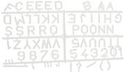 Tablice i flipcharty - Legamaster 7-606100 litery w pudełku do tablicy, zestaw uzupełniający 8713797012966 - miniaturka - grafika 1