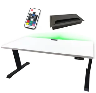 Biurko Elektryczne 160X80 Regulowane Nogi Stabilne Komputerowe  Producent - Biurka - miniaturka - grafika 1