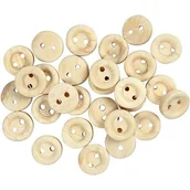 Scrapbooking - Guziki naturalne do rękodzieła, 8 mm, 50 sztuk - miniaturka - grafika 1