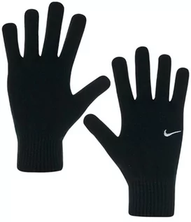 Rękawiczki - Rękawiczki zimowe Nike Swoosh Knit 2.0 czarne S/M N.100.0665.010 - grafika 1
