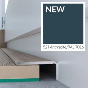 Arbiton Profil podłogowy CS25 zakończeniowy antracyt 1,2 m - Listwy przypodłogowe - miniaturka - grafika 1