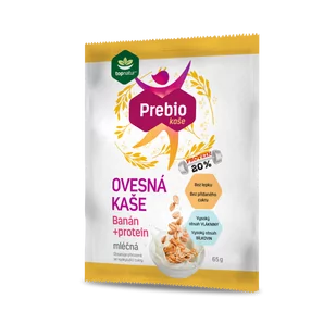 Topnatur - Kasza mleczna Prebio, banan + białko, 65 g - Kasza - miniaturka - grafika 1