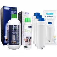 Akcesoria i części do ekspresów do kawy - Zestaw Filtr Wody Do Ekspresu Wessper Aqualunga Delonghi - Zamiennik, 3 Szt. + Odkamieniacz Ecodecalk 500 Ml + Płyn Multiclean - miniaturka - grafika 1