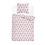 Pościel dla dzieci - Detexpol Pościel bawełniana młodzieżowa 160x200 różowa w jednorożce 5873 A DreamKids - miniaturka - grafika 1