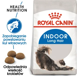 ROYAL CANIN Indoor Long Hair karma sucha dla kotów dorosłych, długowłose, przebywających wyłącznie w domu - Sucha karma dla kotów - miniaturka - grafika 1