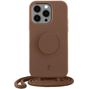Just Elegance Etui PopGrip do Apple iPhone 13 Pro Max Brązowy - Etui i futerały do telefonów - miniaturka - grafika 1