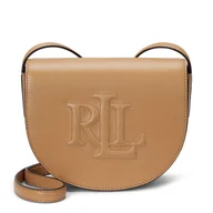 Torebki damskie - Torebka LAUREN RALPH LAUREN Witley Leather Medium Embossed Logo Crossbody Bag 431950130008 Brązowy - miniaturka - grafika 1