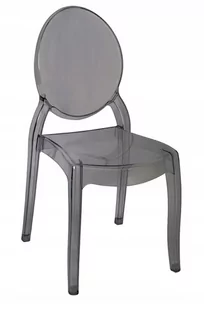 King Home Krzesło ELIZABETH dymione poliwęglan PC502.SMOKE - Krzesła - miniaturka - grafika 1