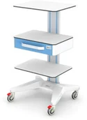 Meble i wyposażenie gabinetów medycznych - AP.4A stolik-wózek pod 3 aparaty medyczne - miniaturka - grafika 1