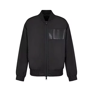 Armani Exchange Męska kurtka bomberka, kolorowa, czarna, rozmiar L, czarny, L - Kurtki męskie - miniaturka - grafika 1