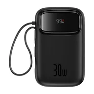 Powerbanki - Powerbank Baseus QPow 2 10000mAh 30W 2xUSB-C (czarny) - miniaturka - grafika 1