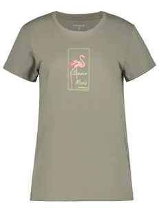 Icepeak Koszulka "Makawao" w kolorze khaki - Koszulki i topy damskie - miniaturka - grafika 1