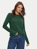 Swetry damskie - Tommy Hilfiger Sweter WW0WW44161 Zielony Regular Fit - miniaturka - grafika 1