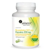Suplementy diety - aliness Bromelaina 500mg, Papina 200 mg 100 kapsułek 5903242580031 - miniaturka - grafika 1