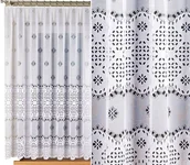 Firany - Firana żakardowa wzór 18999 wys. 160cm, kolor biały (na metry) - miniaturka - grafika 1