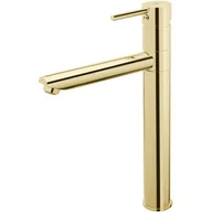 Baterie umywalkowe - FDesign Flusso bateria umywalkowa stojąca wysoka złoty połysk FD1-FLS-2L-55 - miniaturka - grafika 1