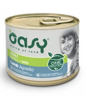 Oasy Oasy Pies One Protein Adult Mini Jagnięcina puszka 200g - Mokra karma dla psów - miniaturka - grafika 1