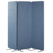 Parawany - Lumarko 3-panelowa akustyczna ścianka działowa 184 x 184 cm niebieska STANDI! - miniaturka - grafika 1