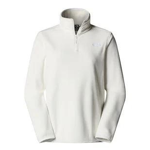 Bluza damska The North Face Glacier 1/4 Zip Fleece 0A8D2JQLI1 - biała - Bluzy sportowe damskie - miniaturka - grafika 1