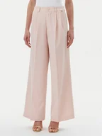 Spodnie damskie - Rinascimento Spodnie palazzo CFC0123671003 Różowy Regular Fit - miniaturka - grafika 1