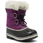 Buty dla dziewczynek - Buty dziecięce Sorel Yoot Pac ocieplane śniegowce zimowe fioletowe-25 - miniaturka - grafika 1