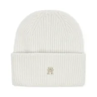 Czapki damskie - Tommy Hilfiger Czapka z dodatkiem wełny - miniaturka - grafika 1