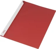 Szkolne artykuły papiernicze - Skoroszyt A4 z listwą boczną czerwony - miniaturka - grafika 1