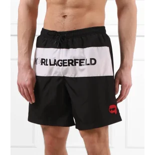 Karl Lagerfeld Szorty kąpielowe ikonik 2.0 | Regular Fit - Kąpielówki męskie - miniaturka - grafika 1